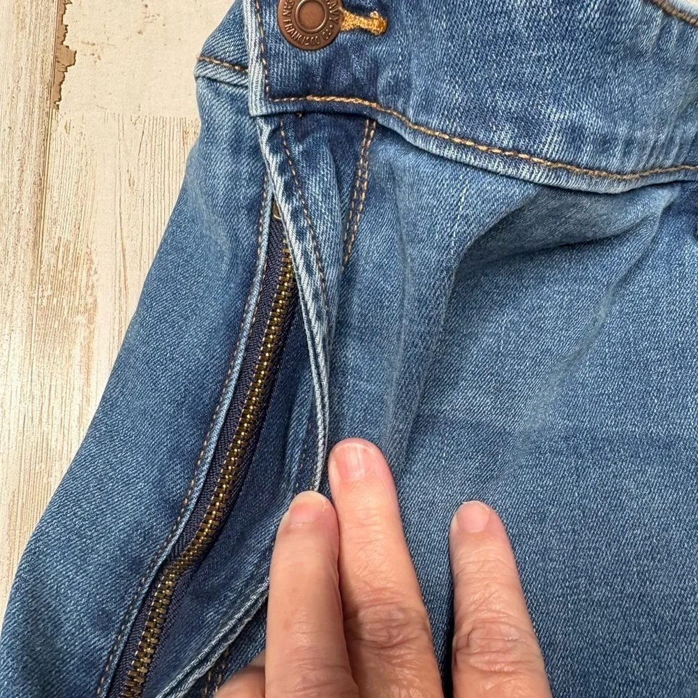 Old Navy Women's Jeans Plus Size 30 Power Slim Straight Mid Rise Medium Wash - Picture 4 of 14